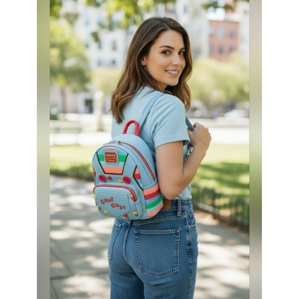 Loungefly Child's Play Chucky Cosplay Mini Backpack (NWT)